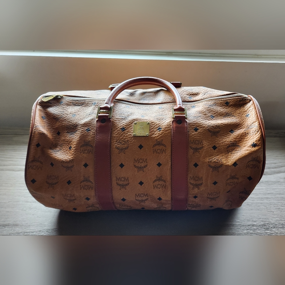 MCM Visetos Duffle Travel bag